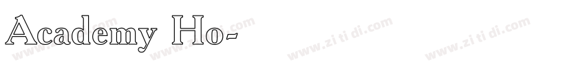 Academy Ho字体转换